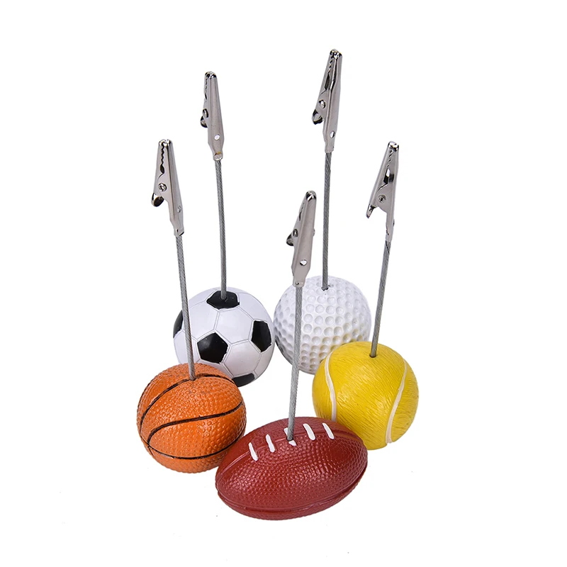 1pc Football Soccer Ball Shape 4.9 inch Memo Holder Metal Memo Paper Clips for Message Photo Decor
1pc Football Soccer Ball Shape 4.9 inch Memo Holder Metal Memo Paper Clips for Message Photo Decor