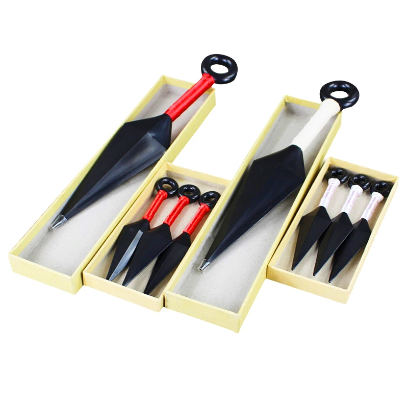 

13cm/26cm Anime Naruto Plastic Kunai Japanese Ninja Cosplay Weapon Props Plastic Action Figures Model Toys Boys Great Gift