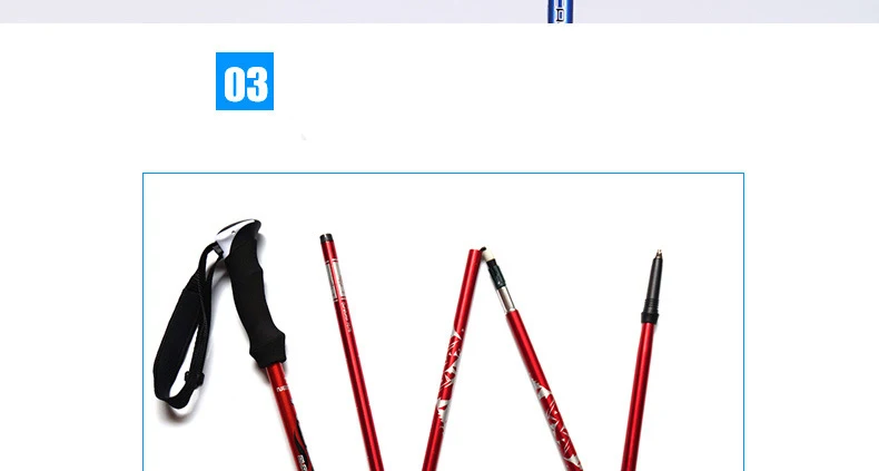 Aluminum alloy five section telescopic folding ultra short ultra light lock mountaineering staff Walking Stick Alpenstock Aluminum alloy five section telescopic folding ultra short ultra light lock mountaineering staff Walking Stick Alpenstock