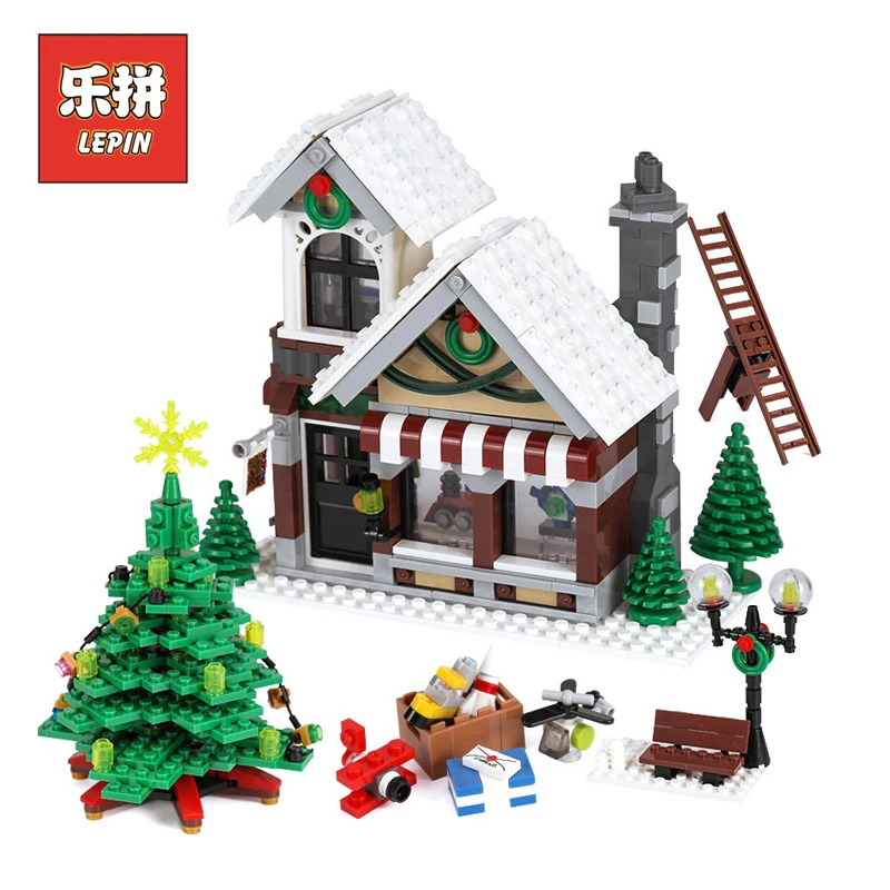 Lepin 36002 Creative Christmas the Winter Toy Shop Set Model & Building Blocks Brick Educational brinquedo toy Gifts 1024 legoed 
Lepin 36002 Creative Christmas the Winter Toy Shop Set Model & Building Blocks Brick Educational brinquedo toy Gifts 1024 legoed