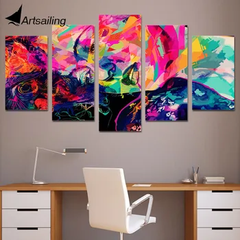 5 Piece Canvas Prints Wall Art Color Face Girl Blues Painting Picture Print Home Decor Living Room Poster Free shipping XA1224
5 Piece Canvas Prints Wall Art Color Face Girl Blues Painting Picture Print Home Decor Living Room Poster Free shipping XA1224