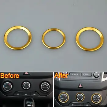 Air Conditioning Audio Knob Button Cover Trim Ring Sticker Gold Fit For Hyundai ix25 Car Styling Interior Mouldings Aluminum
Air Conditioning Audio Knob Button Cover Trim Ring Sticker Gold Fit For Hyundai ix25 Car Styling Interior Mouldings Aluminum