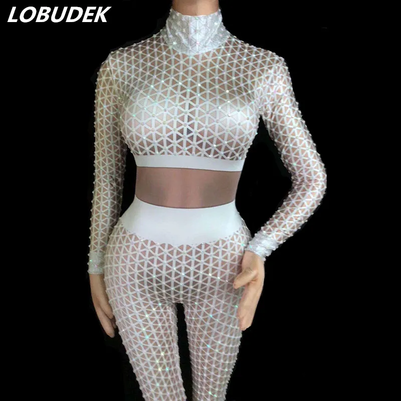 Nightclub Women Dancer Teams Costume Black White 3D Printing Rhinestones Jumpsuit Sexy Bar DJ Singer Jazz Pole Dancing Clothing
Nightclub Women Dancer Teams Costume Black White 3D Printing Rhinestones Jumpsuit Sexy Bar DJ Singer Jazz Pole Dancing Clothing