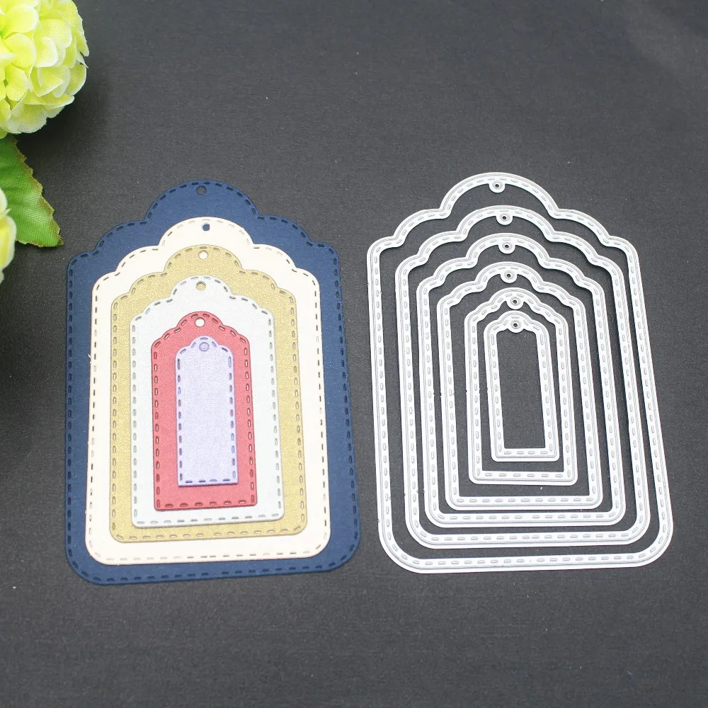New Stitched Tag Metal Cutting Dies Geometry Craft Dies DIY Scrapbooking Albums Decorations Embossing Stencils DIY Cards Making
New Stitched Tag Metal Cutting Dies Geometry Craft Dies DIY Scrapbooking Albums Decorations Embossing Stencils DIY Cards Making