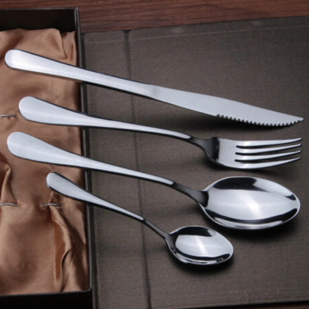 Black Stainless Steel Western Food Tableware Sets Black Cutlery Set Silverware Sets Dinner Knife Spoon Fork Dining Tableware Set
Black Stainless Steel Western Food Tableware Sets Black Cutlery Set Silverware Sets Dinner Knife Spoon Fork Dining Tableware Set