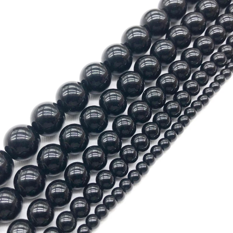 Natural Beads Stone Black Glass Beads Smooth & Matte Loose Beads for Jewelry Making 4 6 8 10 12 14 MM Charm Bracelet DIY
Natural Beads Stone Black Glass Beads Smooth & Matte Loose Beads for Jewelry Making 4 6 8 10 12 14 MM Charm Bracelet DIY