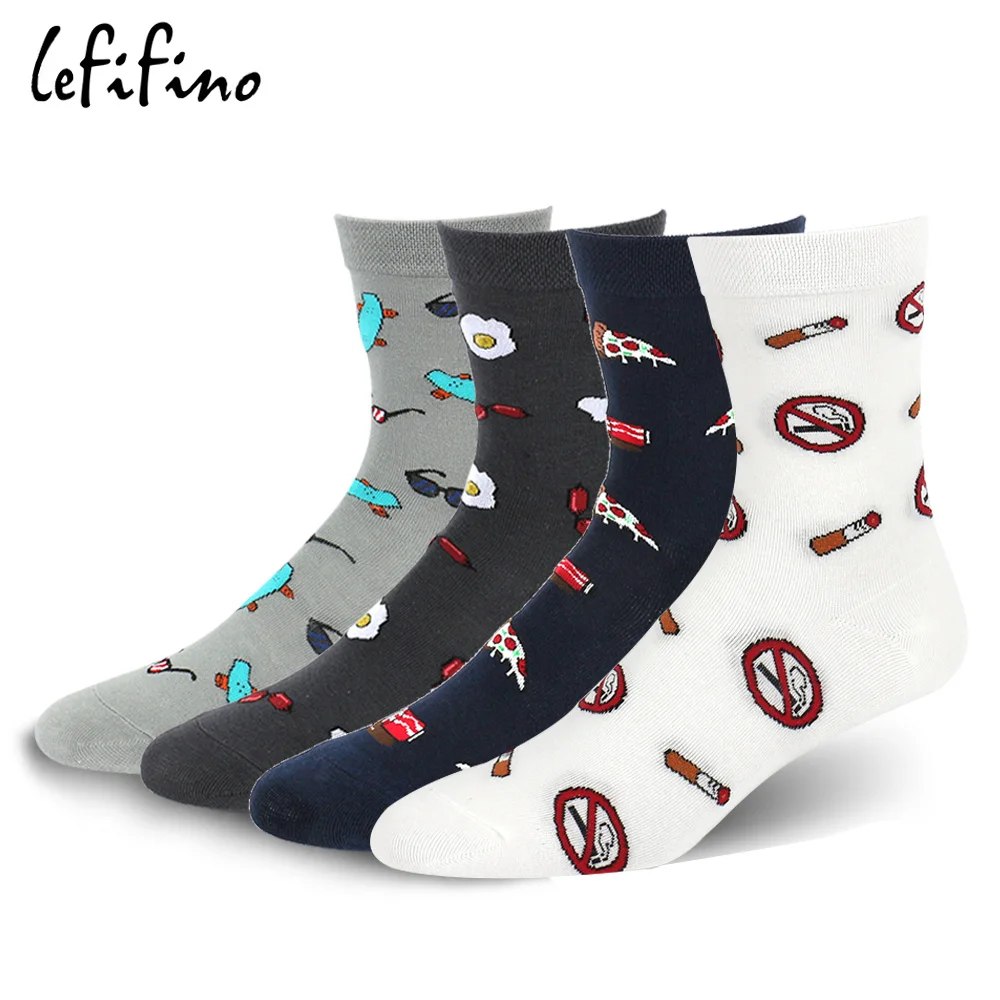 LeFifino Cotton Men's Summer Smoking Pizza Egg Skateboard Funny Socks Gray White Black Happy Dress Socks for Men Le26716
LeFifino Cotton Men's Summer Smoking Pizza Egg Skateboard Funny Socks Gray White Black Happy Dress Socks for Men Le26716