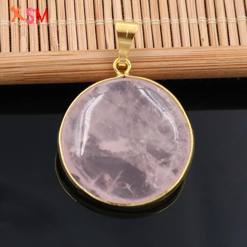xinshangmie Trendy Light Yellow Gold Color Natural Rose Pink Quartz Pendant Round Shaped Necklace Pendant Charms Jewelry 1 Pcs
xinshangmie Trendy Light Yellow Gold Color Natural Rose Pink Quartz Pendant Round Shaped Necklace Pendant Charms Jewelry 1 Pcs