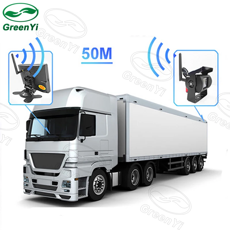 GreenYi DC 12-24V 7" HD Car Monitor + IR Night Vision CCD Car Backup Camera Wireless Parking For Car Bus Truck Caravan Trailer
GreenYi DC 12-24V 7" HD Car Monitor + IR Night Vision CCD Car Backup Camera Wireless Parking For Car Bus Truck Caravan Trailer