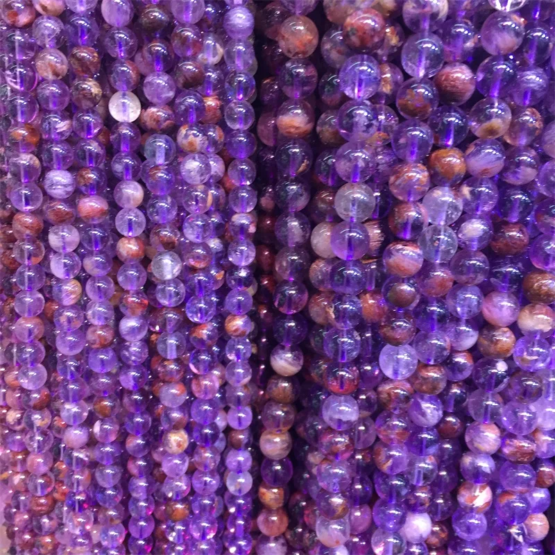 Grade AAAA Natural 6/8/10/12MM Cacoxenite Purple Ghost Quartz Round Beads for Jewelry Making Design Nice Shine Highly Recommend
Grade AAAA Natural 6/8/10/12MM Cacoxenite Purple Ghost Quartz Round Beads for Jewelry Making Design Nice Shine Highly Recommend
