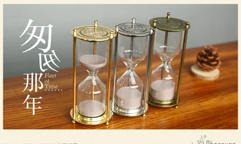 European metal alloy hourglass 15/30/60 minutes and quicksand birthday gift ornaments
European metal alloy hourglass 15/30/60 minutes and quicksand birthday gift ornaments