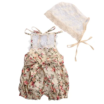 Baby Clothes Sunsuit Floral Romper Hat Sleeveless Flower Hat Jumpsuit Outfit Newborn Infant Baby Girl Clothing Tops Lace
Baby Clothes Sunsuit Floral Romper Hat Sleeveless Flower Hat Jumpsuit Outfit Newborn Infant Baby Girl Clothing Tops Lace