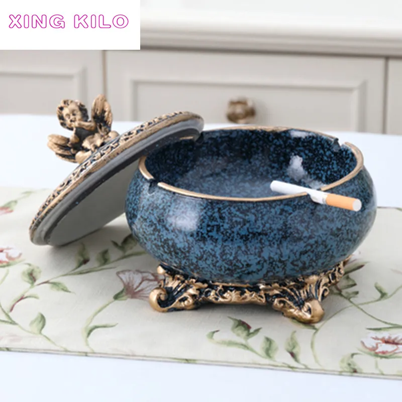 European luxury living room ceramic ashtray personality fashion decoration creative gift office high-grade resin ashtray
European luxury living room ceramic ashtray personality fashion decoration creative gift office high-grade resin ashtray