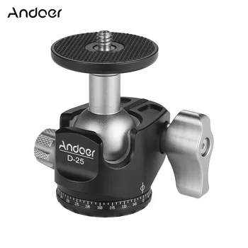 Andoer CNC Machining Double Notch Ball Head Mini Ballhead Low Center of Gravity for Tripod Monopod for Canon Nikon Sony DSLR
Andoer CNC Machining Double Notch Ball Head Mini Ballhead Low Center of Gravity for Tripod Monopod for Canon Nikon Sony DSLR