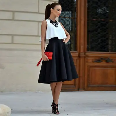 2016 Women Summer Dress New Sexy Vintage Women White crop top and black Mini Dress lady clothing set
2016 Women Summer Dress New Sexy Vintage Women White crop top and black Mini Dress lady clothing set