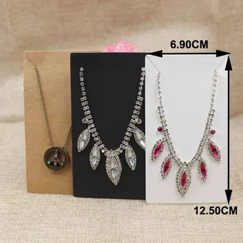 2017 New 300gsm cardboard white/black/brown jewelry necklace package card products display paper card 200pcs per lot 12.5*6.9cm
2017 New 300gsm cardboard white/black/brown jewelry necklace package card products display paper card 200pcs per lot 12.5*6.9cm