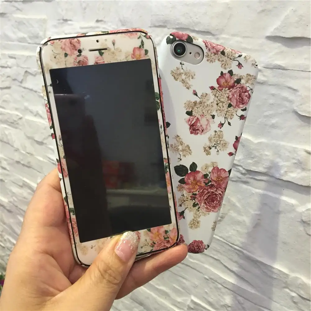 Retro Roses Flowers Phone Case + Soft Tempered Glass Screen Protector For iphone 7 6 6s 8 Plus Luxury Candy Floral phone Cases
Retro Roses Flowers Phone Case + Soft Tempered Glass Screen Protector For iphone 7 6 6s 8 Plus Luxury Candy Floral phone Cases