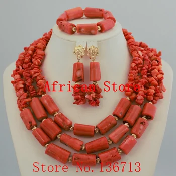 Gorgeous African Coral Beads Bridal Jewelry Set African Beads Jewelry Set for Wedding Free Shipping HD332-2
Gorgeous African Coral Beads Bridal Jewelry Set African Beads Jewelry Set for Wedding Free Shipping HD332-2
