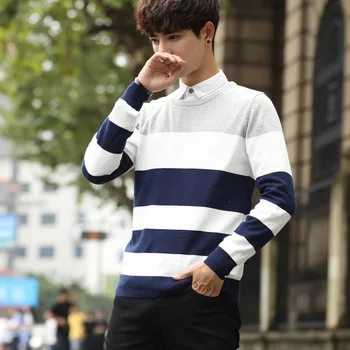 men's knitted sweater, autumn long sleeves, autumn round collar, Jersey, sweater, striped sweater plus size M--XXXL
men's knitted sweater, autumn long sleeves, autumn round collar, Jersey, sweater, striped sweater plus size M--XXXL