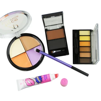 GORON 5PCS Makeup Set Maquiagem Concealer Palette 6 Colors Eyeshadow Lip Gloss 2 Colors Eyebrow Powder With Brush Kit DJT05SET
GORON 5PCS Makeup Set Maquiagem Concealer Palette 6 Colors Eyeshadow Lip Gloss 2 Colors Eyebrow Powder With Brush Kit DJT05SET