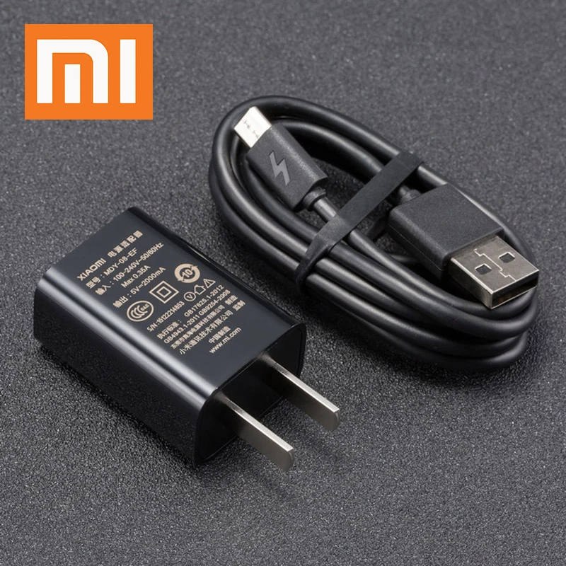 Original Xiaomi Charger 5V 2A US Plug Power Adapter Micro USB Cable for Mi 2 3 4 Redmi 5 plus 4 5A 6 4X Note 5 5A 4 4X 4A 3 3S 
Original Xiaomi Charger 5V 2A US Plug Power Adapter Micro USB Cable for Mi 2 3 4 Redmi 5 plus 4 5A 6 4X Note 5 5A 4 4X 4A 3 3S