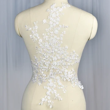 1 pieces High-end 54X28cm Embroidery Lace Off White Applique Flower Sewing Embroidery Lace Applique Trims Wedding Decoration
1 pieces High-end 54X28cm Embroidery Lace Off White Applique Flower Sewing Embroidery Lace Applique Trims Wedding Decoration