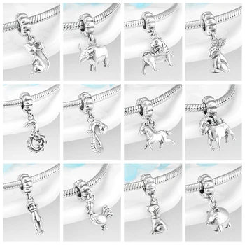 New Real 925 Sterling Silver Lucky 12 Zodiac Charm Pendant Beads for Jewelry making Fit Original Pandora Charm Bracelet DIY Gift
New Real 925 Sterling Silver Lucky 12 Zodiac Charm Pendant Beads for Jewelry making Fit Original Pandora Charm Bracelet DIY Gift