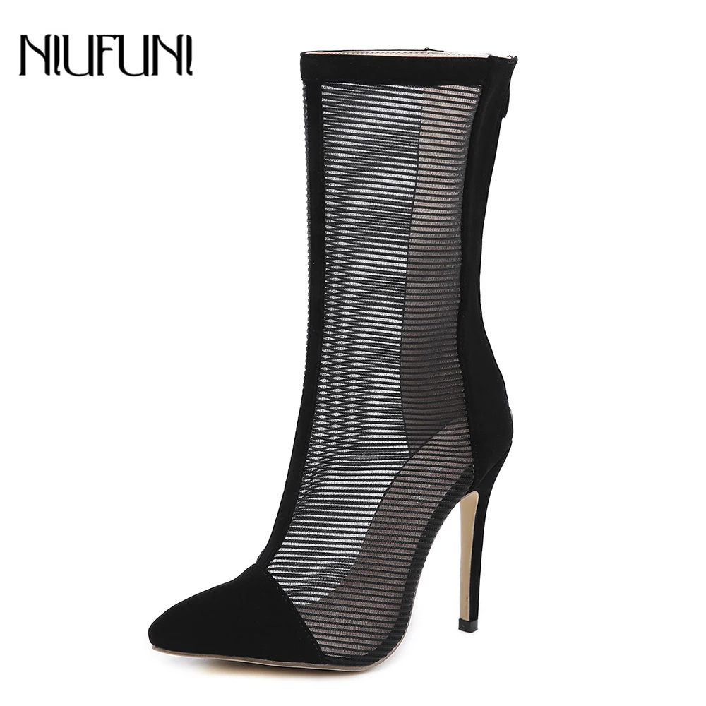 Fashion New Spring Autumn Women Boots Pointed Toe Mesh Air Sexy Ankle Botas Comfortable Simple Design Ladies Pumps Size 35-40
Fashion New Spring Autumn Women Boots Pointed Toe Mesh Air Sexy Ankle Botas Comfortable Simple Design Ladies Pumps Size 35-40