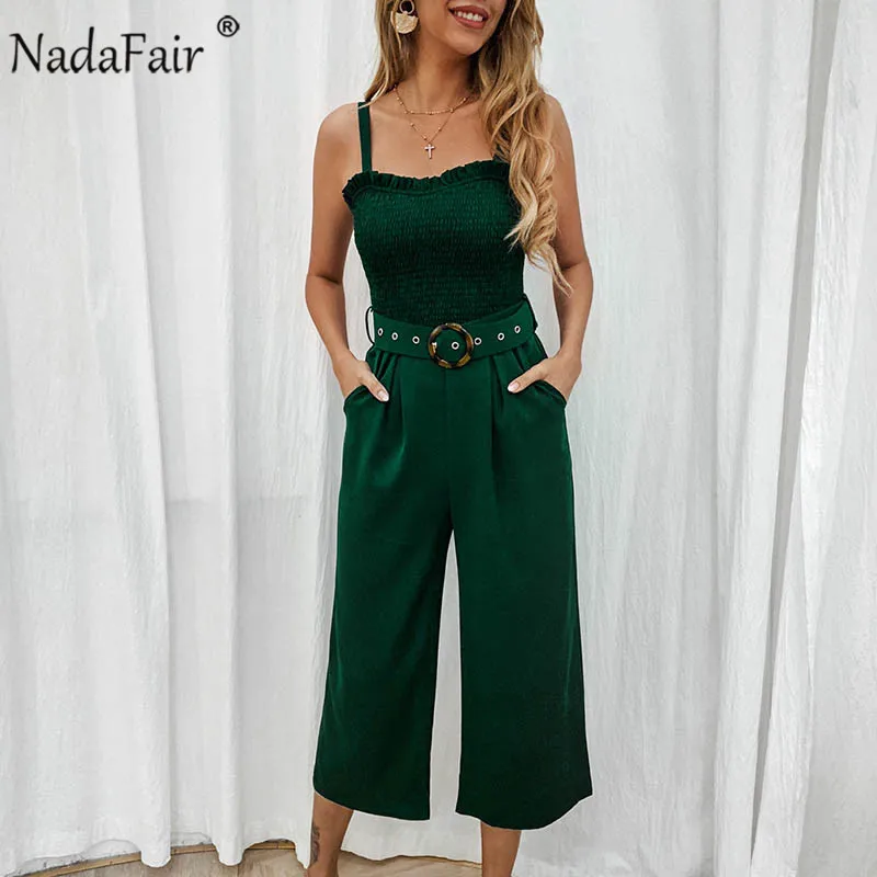 Nadafair Backless Sexy Jumpsuit Women Rompers Packages Belt Elegant Summer Jumpsuit Overalls Long Pants Plus Size
Nadafair Backless Sexy Jumpsuit Women Rompers Packages Belt Elegant Summer Jumpsuit Overalls Long Pants Plus Size