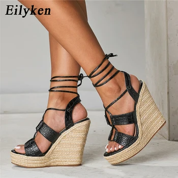 Eilyken 2020 New Serpentine High Quality Solid Wedges Platform Sandals Peep Toe Lace-Up Fashion Casual Women Sandals size 35-42
Eilyken 2020 New Serpentine High Quality Solid Wedges Platform Sandals Peep Toe Lace-Up Fashion Casual Women Sandals size 35-42