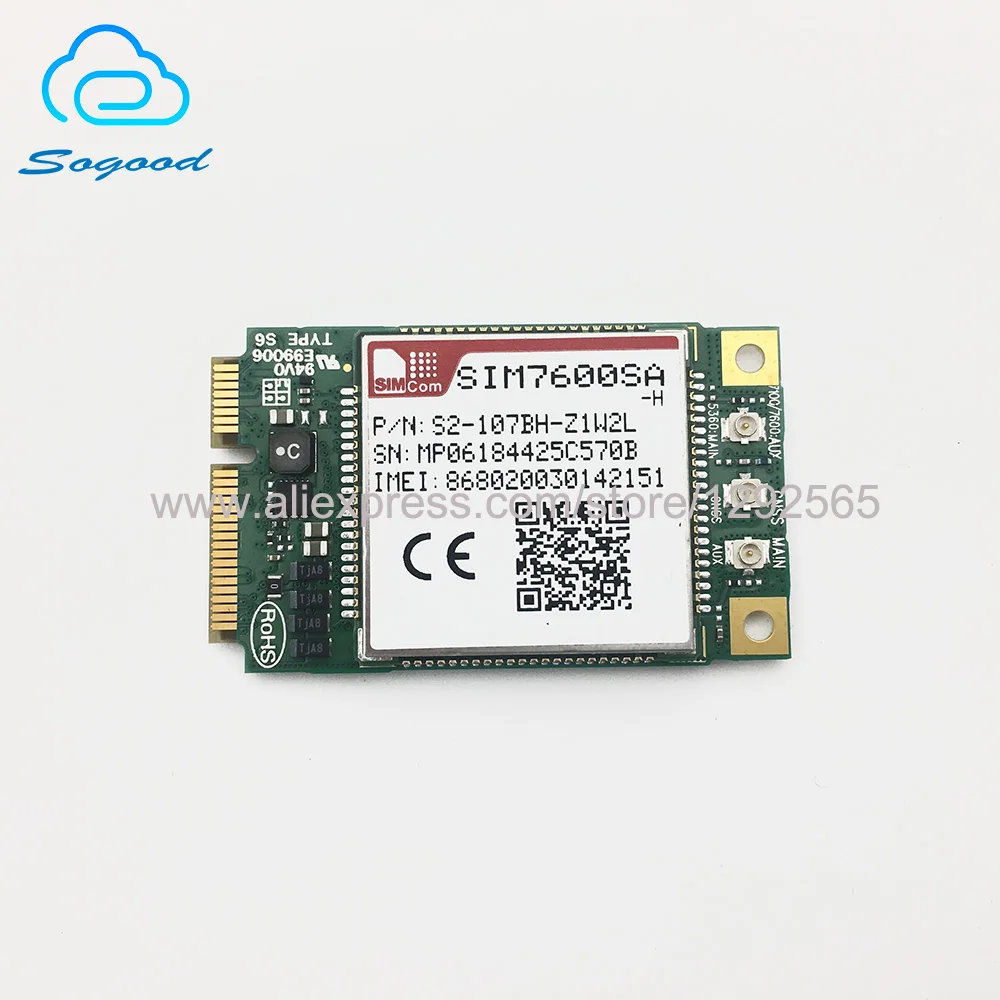 SIMCOM SIM7600SA-H Mini pcie LTE Cat4 Module 100% New&Original no fake SIMCOM LTE-FDD for Australia/New Zealand/South America
SIMCOM SIM7600SA-H Mini pcie LTE Cat4 Module 100% New&Original no fake SIMCOM LTE-FDD for Australia/New Zealand/South America