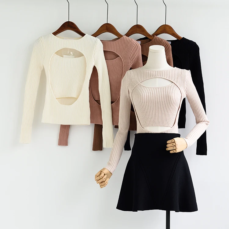 Spring New Sweater Women Long Sleeve Pullover Women Sexy Basic Sweater Women 2019 Korean Style Knit Tops Femme