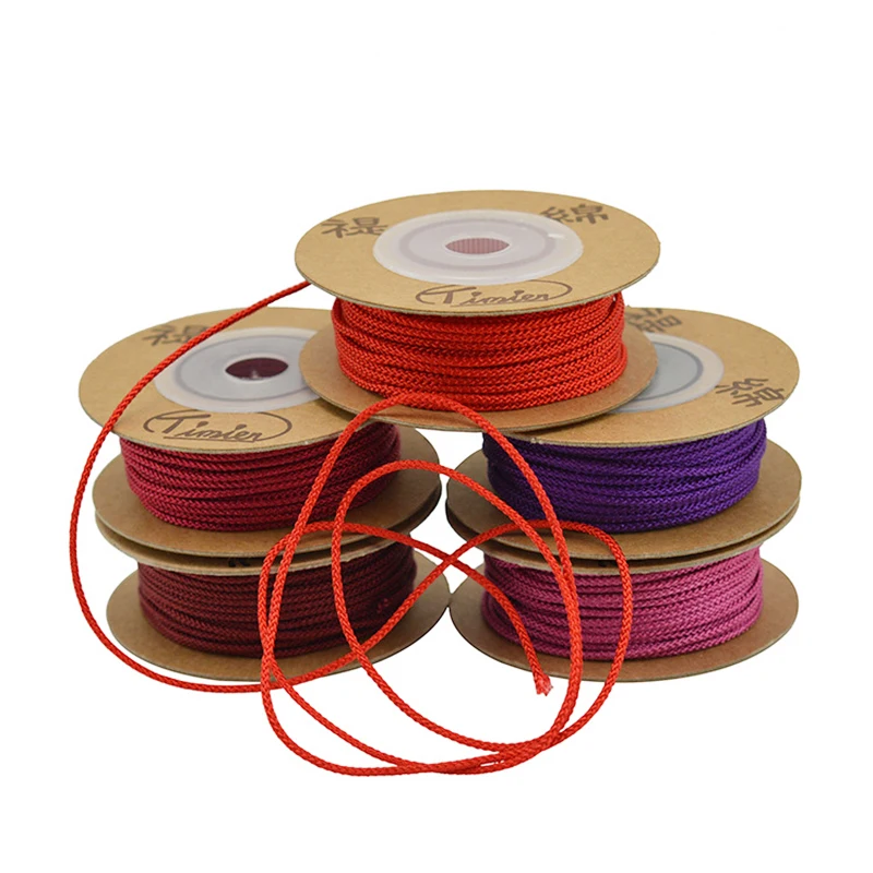 1MM 1.5MM Roll Rope Satin Rattail Polyester Nylon Cords/String Chinese Knot Cord DIY Clothing Package Bracelet Jewelry Findings
1MM 1.5MM Roll Rope Satin Rattail Polyester Nylon Cords/String Chinese Knot Cord DIY Clothing Package Bracelet Jewelry Findings