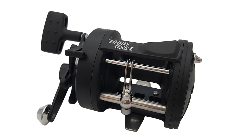 K8356 3.81 1BB Trolling Reel Fishing TSSD 3000L4000L Black Right Hand Casting Sea Fishing Reel Saltwater Baitcasting Reel Coil 7