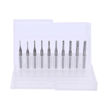 10Pcs/Box 1/8" 0.8-3.17mm PCB Engraving Cutter Rotary CNC End Mill Woodworking DIY Mill Power Tools Kit
10Pcs/Box 1/8" 0.8-3.17mm PCB Engraving Cutter Rotary CNC End Mill Woodworking DIY Mill Power Tools Kit