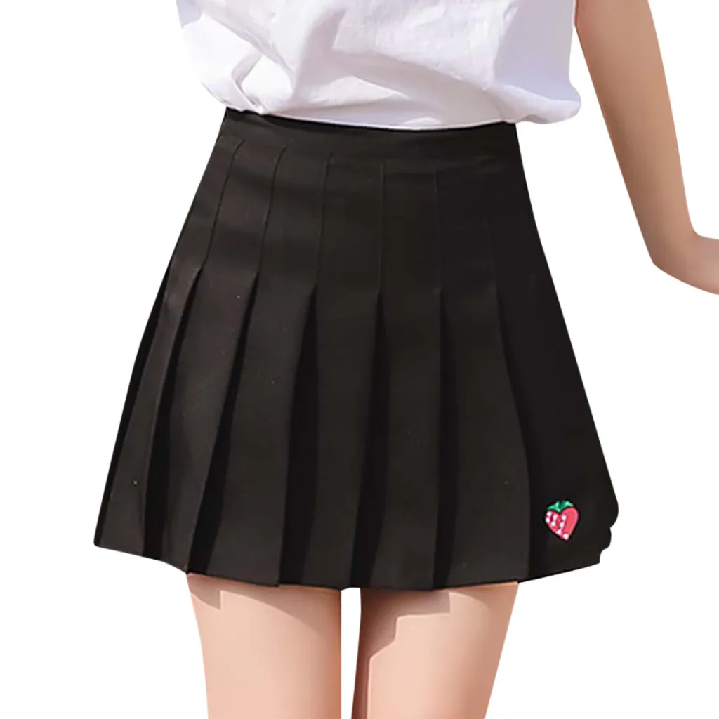 Womail Harajuku Tartan Women Skirt Sexy Strawberry Pleated Skirts Fashion Mini Skirt Side Button High Waist skirts womens Casual
Womail Harajuku Tartan Women Skirt Sexy Strawberry Pleated Skirts Fashion Mini Skirt Side Button High Waist skirts womens Casual