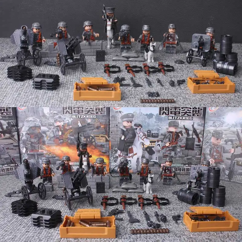 Oenux WW2 Blitzkrieg Special Assault Army Soldiers With Weapons Model Military Building Block Brick Toy Compatible With DOLL
Oenux WW2 Blitzkrieg Special Assault Army Soldiers With Weapons Model Military Building Block Brick Toy Compatible With DOLL