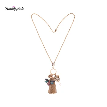 Banny Pink Cute Honey Flower Leaf Charms Necklace For Spring Chunky Multi Pendant Necklace Vintage Tassel long Necklace Colliers
Banny Pink Cute Honey Flower Leaf Charms Necklace For Spring Chunky Multi Pendant Necklace Vintage Tassel long Necklace Colliers