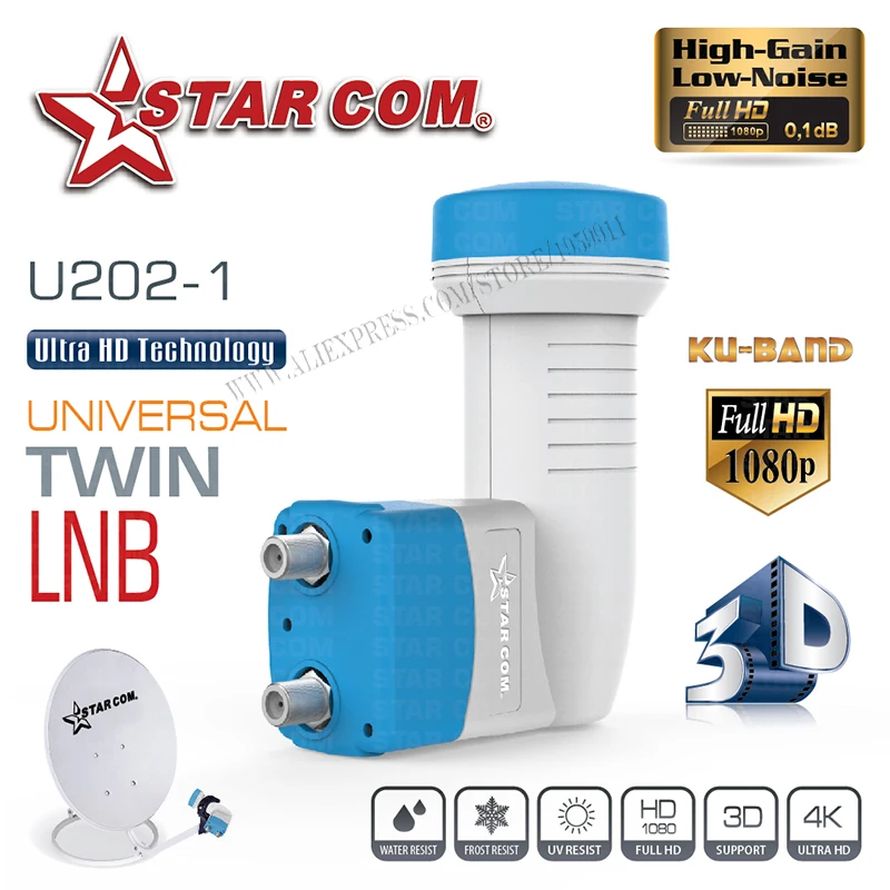 TWIN LNB FOR SATELLITE TV RECEIVER 1