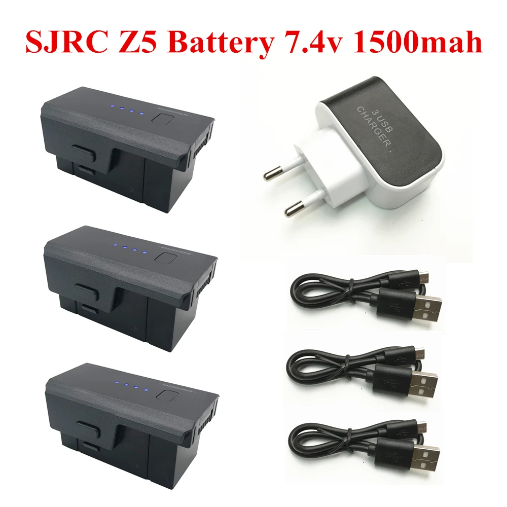 Upgraded for SJRC Z5 X103W KF608 Battery 7.4v 1500mah Lipo Battery 7.4v USB Charger For RC Quadcopter Drone Z5 Parts
Upgraded for SJRC Z5 X103W KF608 Battery 7.4v 1500mah Lipo Battery 7.4v USB Charger For RC Quadcopter Drone Z5 Parts