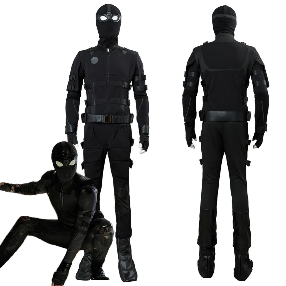 Avengers Endgame Spiderman 2: Far From Home Spider-Man Noir Stealth Suit Cosplay Costume Peter Parker Adult Halloween Costumes
Avengers Endgame Spiderman 2: Far From Home Spider-Man Noir Stealth Suit Cosplay Costume Peter Parker Adult Halloween Costumes