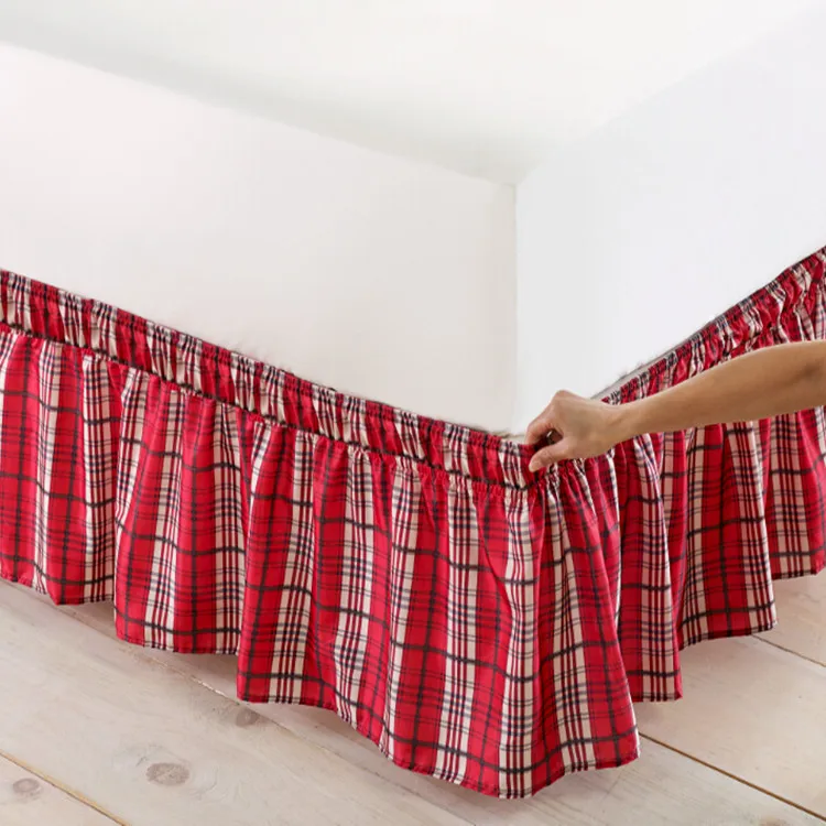 Red plaid twin full queen king size bed apron bedspread 40cm height without bed surface elastic band bed skirt free shipping
Red plaid twin full queen king size bed apron bedspread 40cm height without bed surface elastic band bed skirt free shipping