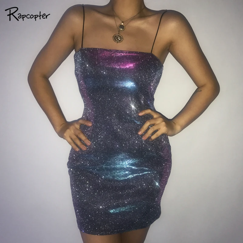 Rapcopter Women Sexy Spaghetti Strap Mini Dresses Fashion Blingbling Square Collar Streetwear Summer Sheath Skinny Summer Dress
Rapcopter Women Sexy Spaghetti Strap Mini Dresses Fashion Blingbling Square Collar Streetwear Summer Sheath Skinny Summer Dress