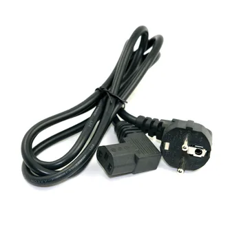 CY 5ft 1.5m Europe EU plug Flat Nema 5-15P to IEC C13 Left Angled Power Cord for LCD LED Wall Mount TV
CY 5ft 1.5m Europe EU plug Flat Nema 5-15P to IEC C13 Left Angled Power Cord for LCD LED Wall Mount TV