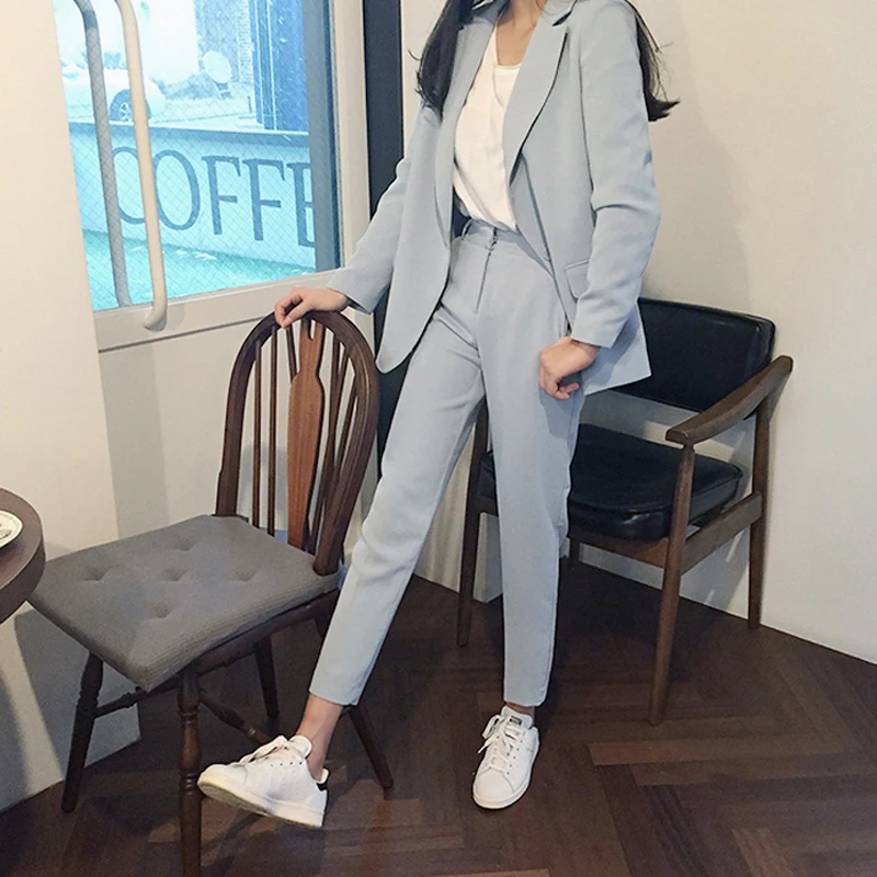 Women's suit 2019 New Fashion One Button Office Ms. OL Professional Uniform Solid Color Two/piece Suit
Women's suit 2019 New Fashion One Button Office Ms. OL Professional Uniform Solid Color Two/piece Suit