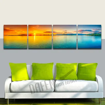 Modern 4 Panels Square Sunset Lake Water View Wall Art Canvas Painting Prints Posters for Living Room Home Decoration with Frame 
Modern 4 Panels Square Sunset Lake Water View Wall Art Canvas Painting Prints Posters for Living Room Home Decoration with Frame