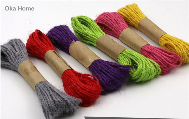 17 colors Natural Sisal Twine 10 Meters Jute Twine Thin Twisted Jute Rope String Cord Wedding decoration DIY craft cords
17 colors Natural Sisal Twine 10 Meters Jute Twine Thin Twisted Jute Rope String Cord Wedding decoration DIY craft cords