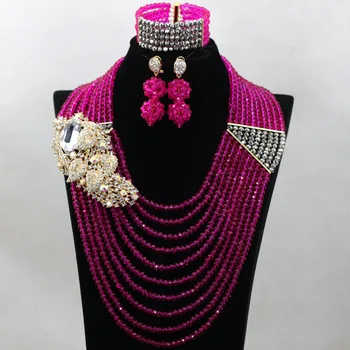 Charms Fuchsia Pink African Wedding Jewelry Set Sliver Nigerian Bead Indian Bridal Lady Necklace Jewelry Set Free Shipping QW037
Charms Fuchsia Pink African Wedding Jewelry Set Sliver Nigerian Bead Indian Bridal Lady Necklace Jewelry Set Free Shipping QW037