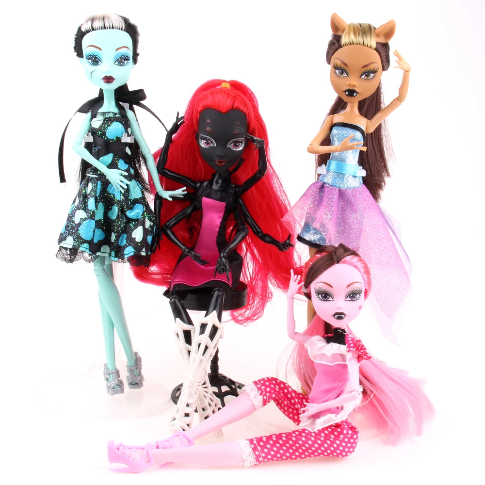 UCanaan 4 PCS/Set High Quality Monster Dolls Movable Joint Body Fashion Girls Doll Children DIY Toys Best Birthday Gifts
UCanaan 4 PCS/Set High Quality Monster Dolls Movable Joint Body Fashion Girls Doll Children DIY Toys Best Birthday Gifts