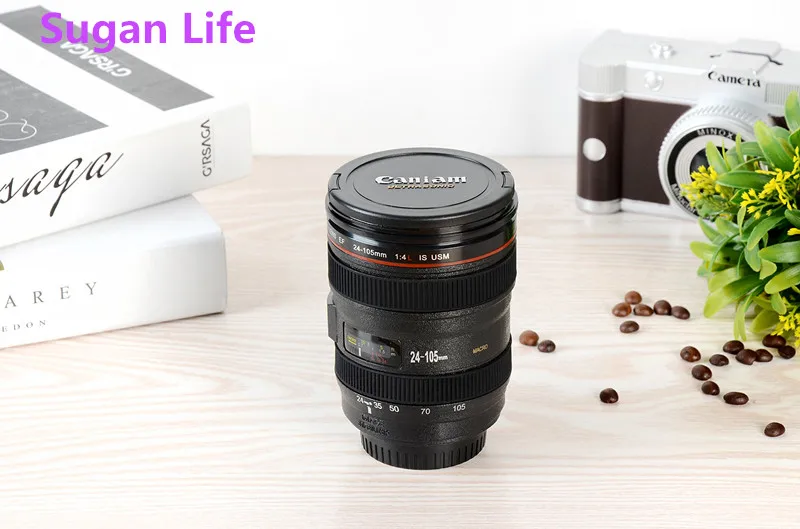 

Creative 400ml Creative Canon Lens Cup Hand Cup Coffee Cup Second Generation Camera Cup SLR Camera Lens Covered Mug Photographer